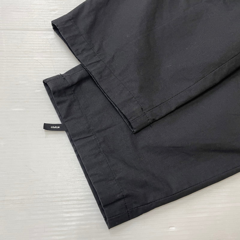 【中古品】【メンズ】 WTAPS ダブルタップス 24AW MILT9601 TROUSERS COTTON. RIPSTOP PANTS 242WVDT-PTM01 トラウザーズ コットン リップストップ パンツ ボトムス 153-251028-yo-27-tei サイズ:3 カラー:ブラック 万代Net店