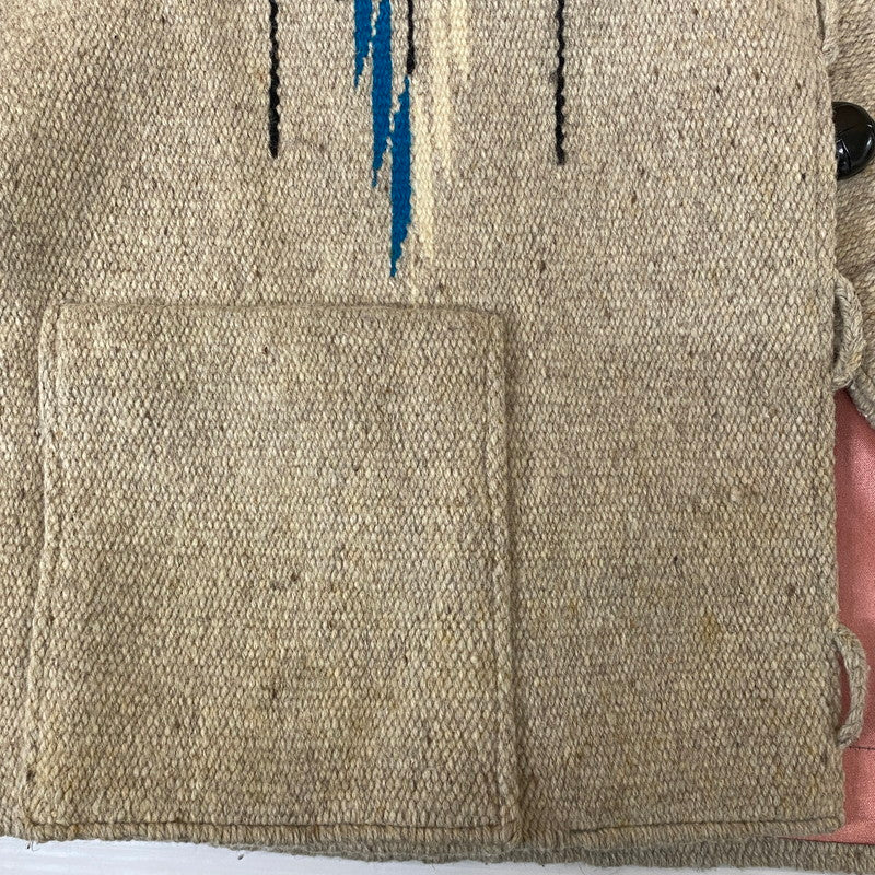 【現状渡し品】【メンズ】 ORTEGA オルテガ CHIMAYO JACKET チマヨジャケット ライトアウター ウール 145-251101-yy-07-tei サイズ:S カラー:アイボリー 万代Net店