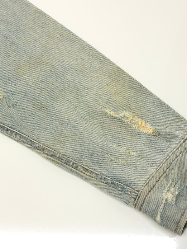 【中古品】【メンズ】 STAMPD スタンプド Distressed Denim Jacket デニムジャケット アウター 147-260819-SH-05-hon サイズ:M カラー:インディゴ 万代Net店