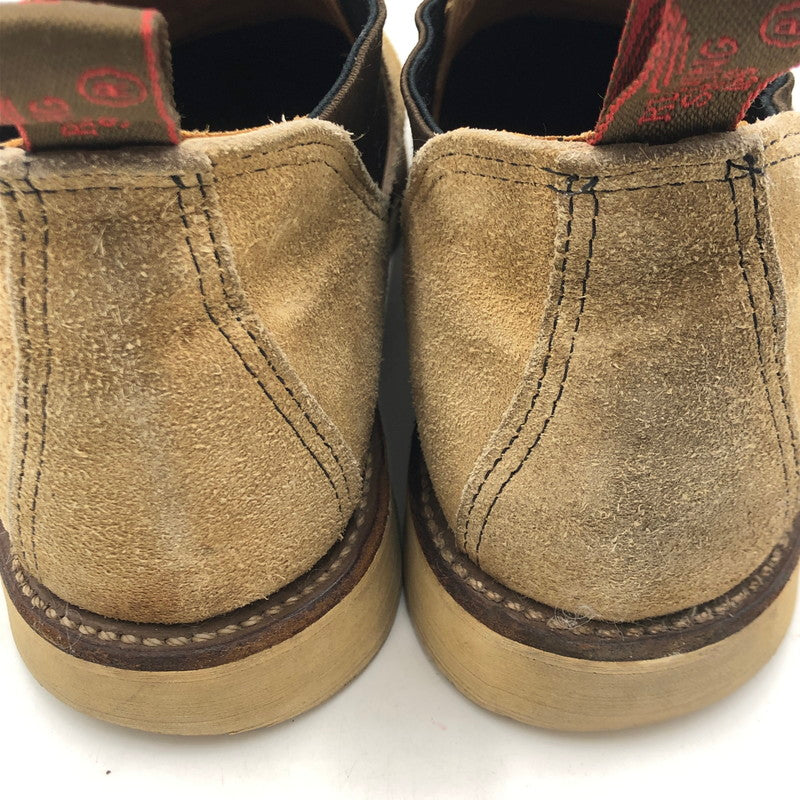【中古品】【メンズ】 RED WING レッドウィング SUEDE SIDE GORE BOOTS 8148 スエード サイドゴア ブーツ 靴 ローカットブーツ 164-251106-ts-05-tei サイズ:26 カラー:ベージュ 万代Net店