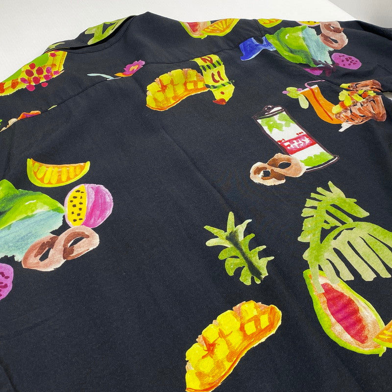 【中古品】【メンズ】 ROARK REVIVAL ロアーク リバイバル GONZO TAHITI TREAT WOVEN COMFORT FIT S/S SHIRT ゴンゾー タヒチ トリート ウーブンコンフォートフィット ショートスリーブシャツ 半袖トップス 141-260704-ss-02-tei サイズ:XL カラー:ブラック 万代Net店