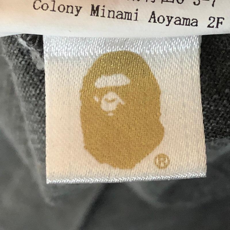 【中古品】【メンズ】 A BATHING APE アベイシングエイプ × EMOTIONALLY UNAVAILABLE エモーショナリー アンアベイラブル 別注 コラボ 25SS ABC CAMO TEE 1L23-110-924 ABC カモ Tシャツ 半袖 トップス ヴィンテージ加工 142-251124-yy-04-tei サイズ:L カラー:ブラック 万代Net店