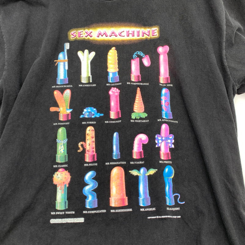 【中古品】【メンズ】 SHERIFF 90'S SEX MACHINE TEE "両シングル" シェリフ 90年代 半袖Tシャツ カットソー ブランド 古着 145-260627-gm-04-fuz サイズ:L カラー:ブラック 万代Net店