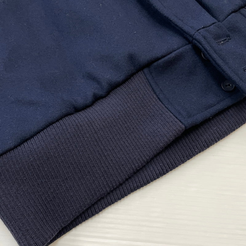 【中古品】【メンズ】 adidas アディダス TREFOIL WOOL JACKET 169970 トレフォイル ウールジャケット ライトアウター 148-251204-yy-21-tei サイズ:XO カラー:ネイビー 万代Net店