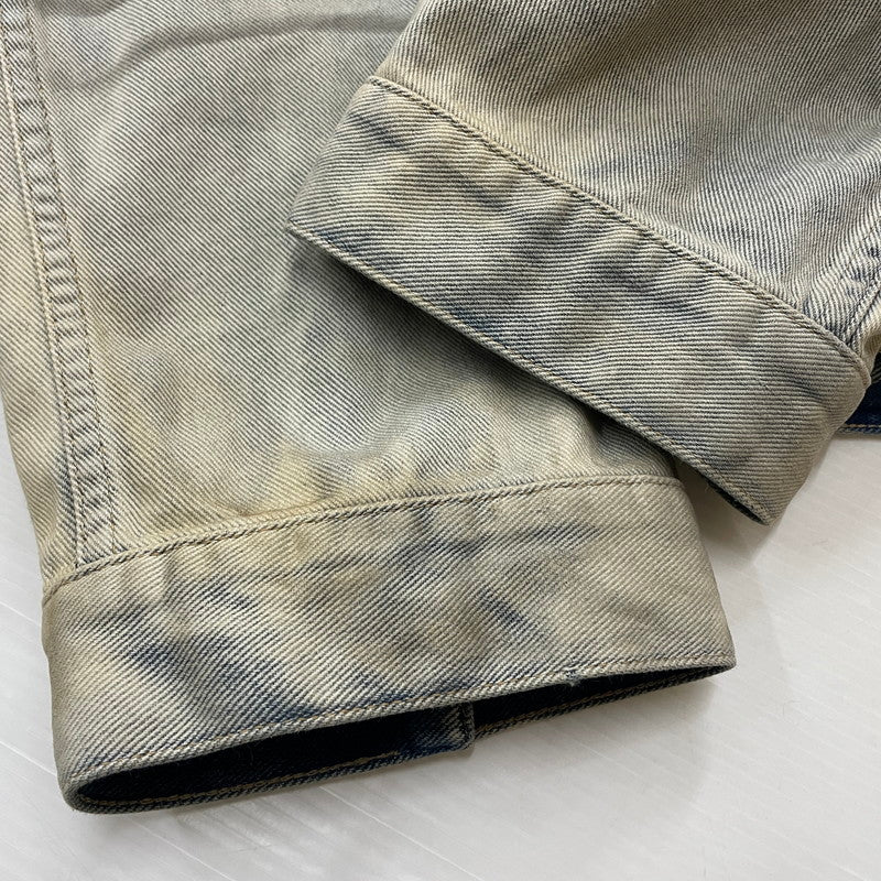 【中古品】【メンズ】 25SS OVERSIZED FIT DENIM JAKET FN-UX-OUTW000074 C90191 オーバーサイズ フィット デニムジャケット アウター Gジャン ウォッシュ加工 140-251203-ts-05-fuzh サイズ:M カラー:インディゴ 万代Net店