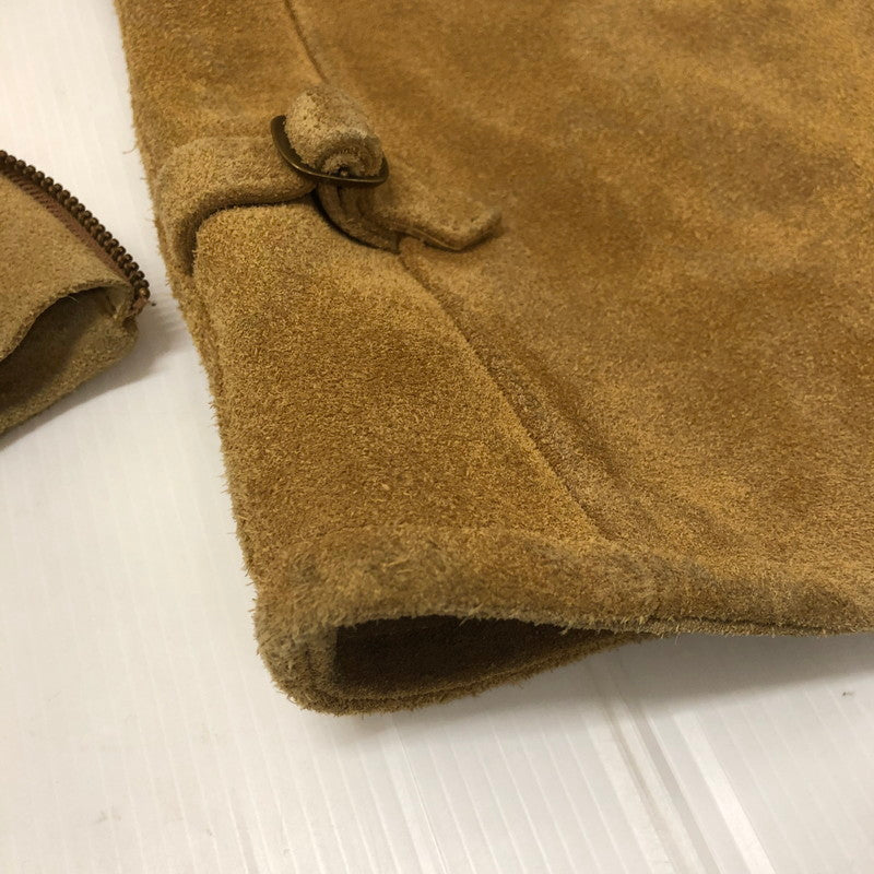 【現状渡し品】【メンズ】 WESTRIDE ウエストライド SUEDE LEATHER SINGLE RIDER JACKET スウェードレザー シングル ライダースジャケット ライトアウター 145-251205-ks-18-tei サイズ:34 カラー:ベージュ 万代Net店