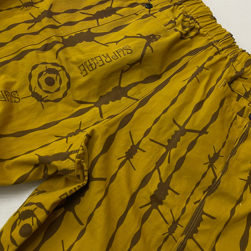 【中古品】【メンズ】 Supreme シュプリーム × SOUTH2 WEST8 サウスツーウエストエイト 別注 コラボ 21SS BELTED PANTS ベルテッド パンツ ボトムス 149-251205-yo-07-tei サイズ:M カラー:マスタード 万代Net店