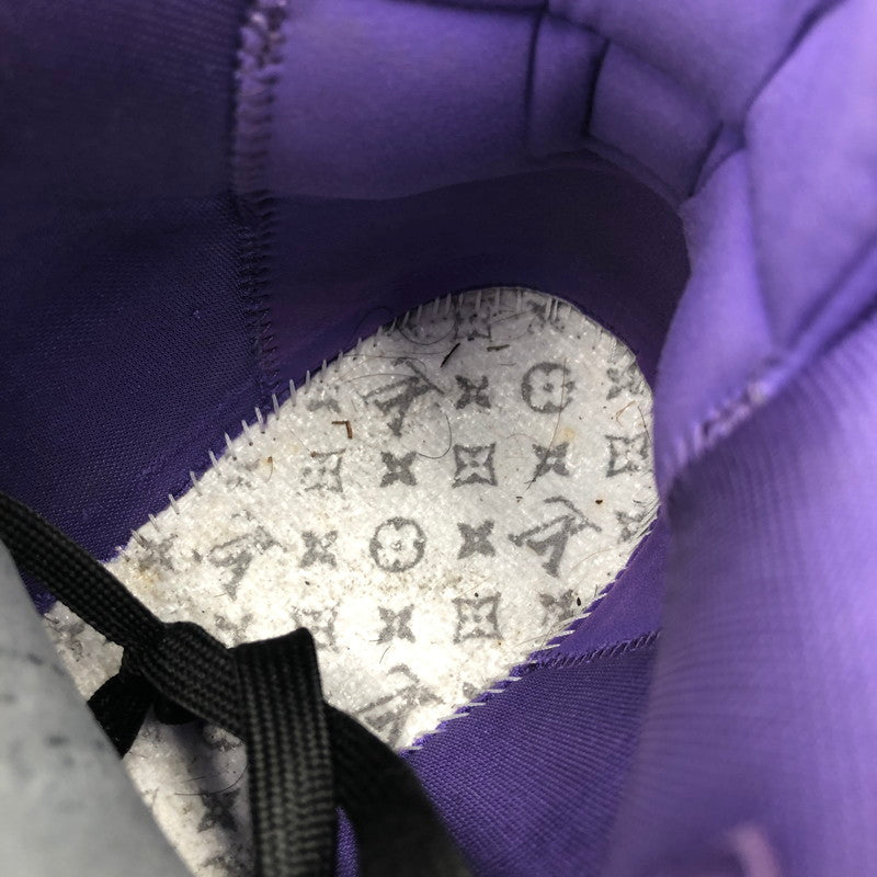 【中古品】【メンズ】 LOUIS VUITTON ルイ・ヴィトン GO0262 LVトレイユ 2ライン ファブリックハイカットスニーカー 靴 179-260107-ko-08-tei サイズ:6 1/2 カラー:ブルーパープル 万代Net店