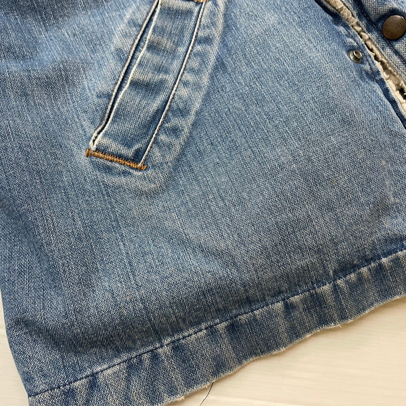 【現状渡し品】【メンズ】 Wrangler ラングラー 70's DENIM WRANGE COAT VINTAGE 70年代 デニム ランチ コート ライトアウター ヴィンテージ 145-260114-yy-04-tei サイズ:M カラー:インディゴ 万代Net店