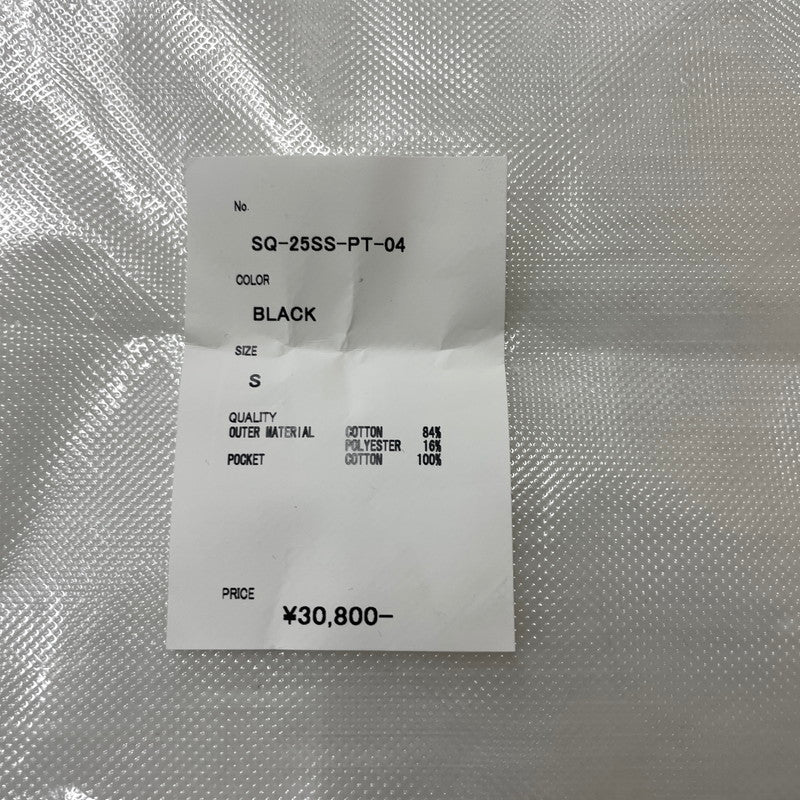 【中古品】【メンズ】 SEQUEL シークエル 25SS SWEAT PANTS SQ-25SS-PT-04 スウェット パンツ ボトムス 153-260114-yy-29-tei サイズ:S カラー:ブラック 万代Net店