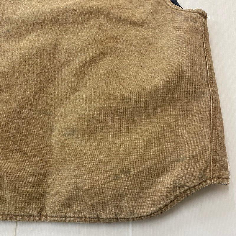【現状渡し品】【メンズ】 Carhartt カーハート DUCK VEST ダック ベスト ライトアウター 145-260123-yy-01-fuz サイズ:M カラー:ベージュ 万代Net店