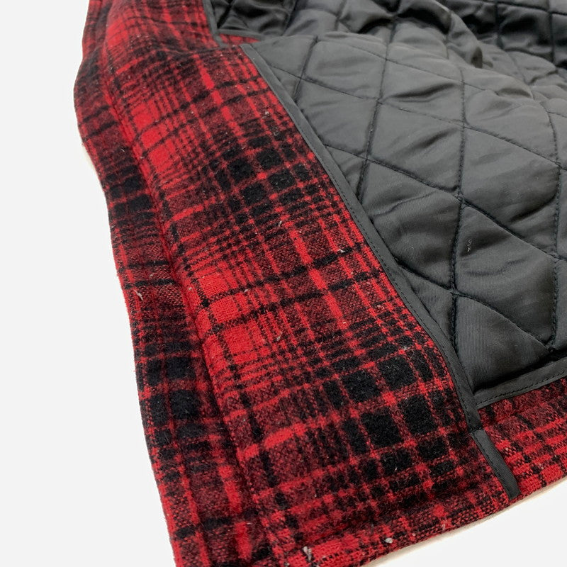【中古品】【メンズ】 BURBERRY BLACK LABEL バーバリーブラックレーベル SHORT DUFFEL COAT D1F25-623-18 ショート ダッフル コート アウター ジャケット ウール 141-260128-ko-12-tei サイズ:L カラー:レッド 万代Net店