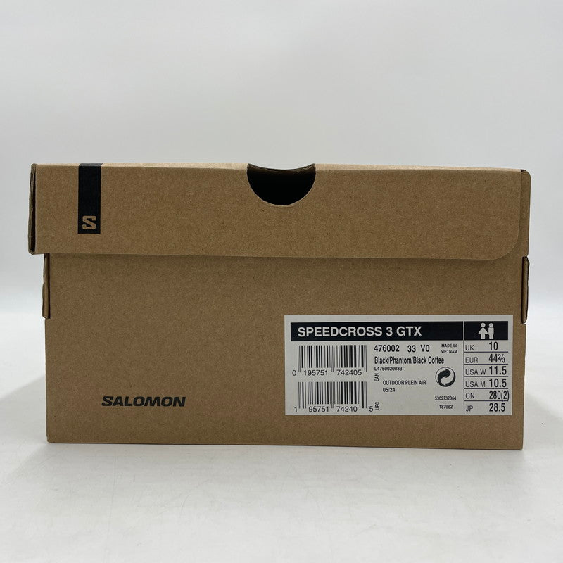 【中古品】【メンズ】 SALOMON サロモン SPEEDCROSS 3 GTX 476002-33 スピードクロス3 ゴアテックス スニーカー シューズ 靴 162-260206-yo-09-tei カラー:Black/Phantom/Black Coffee 万代Net店