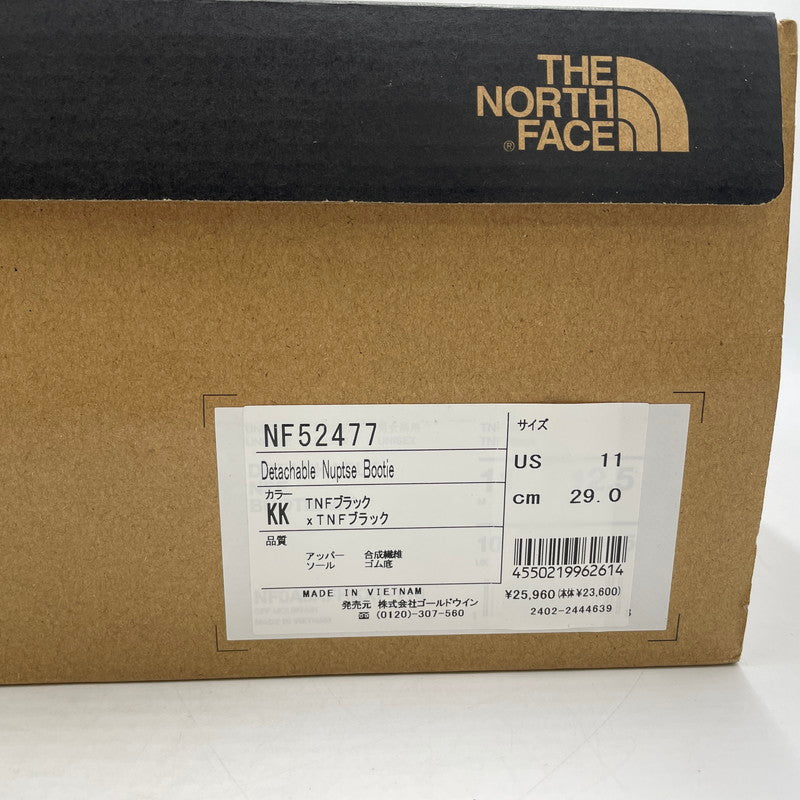 【中古品】【メンズ】 ザ・ノースフェイス DETACHABLE NUPTSE BOOTIE NF52477 デタッチャブル ヌプシ ブーティ シューズ 靴 164-260206-yo-07-tei サイズ:29cm カラー:ブラック 万代Net店