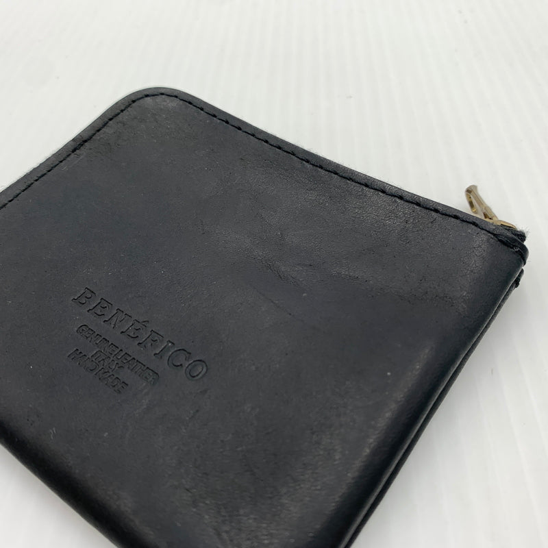 【中古品】【メンズ】 BENEFICO ベネフィコ COIN CASE コインケース 財布 L字ファスナーミニウォレット 201-260712-ko-04-tei カラー:ブラック 万代Net店