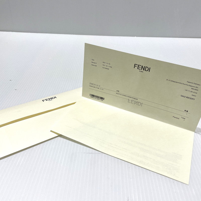 【中古品】【メンズ】 FENDI フェンディ M.BOTTLE OPENER CHARM 7AP062 B09 F1G8L ボトルオープナー チャーム アクセサリー 栓抜き 182-260208-ko-01-tei カラー:シルバー 万代Net店