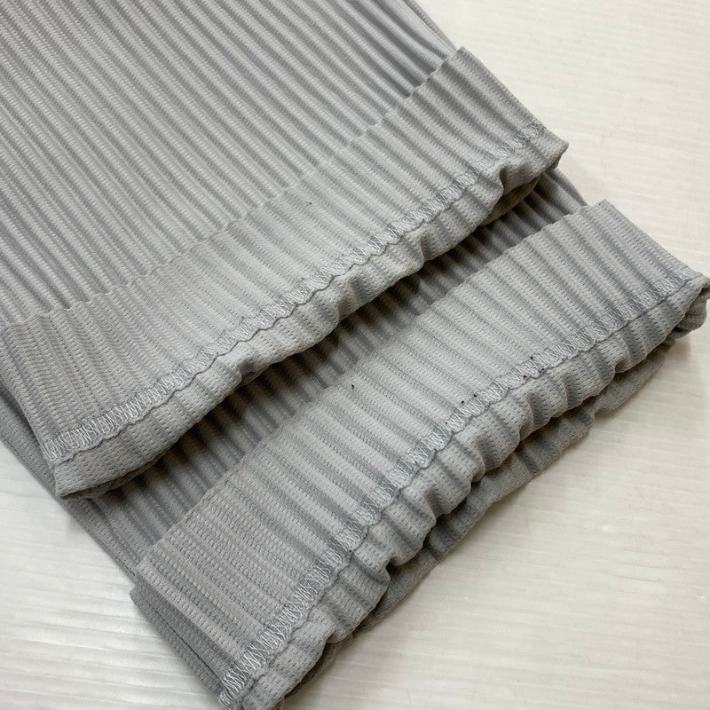 【中古品】【メンズ】 HOMME PLISSE ISSEY MIYAKE オム プリッセ イッセイミヤケ BASICS PLEATED PANT HP55JF150 ベーシックス プリーツパンツ ボトムス ストレート 151-260212-ko-34-tei サイズ:1 カラー:グレー 万代Net店