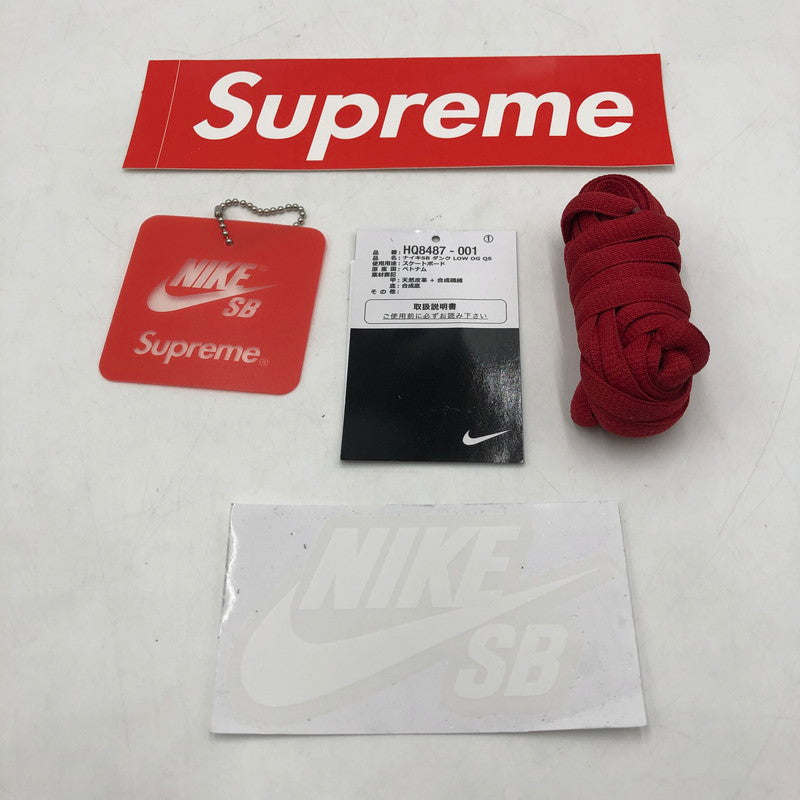 【中古品】【メンズ】 Supreme シュプリーム × NIKE SB ナイキ スケートボーディング 別注 コラボ DUNK LOW OG QS HQ8487-001 ダンク ロー オリジナル クイックストライク スニーカー 靴 160-260218-ks-28-tei カラー:ブラック 万代Net店