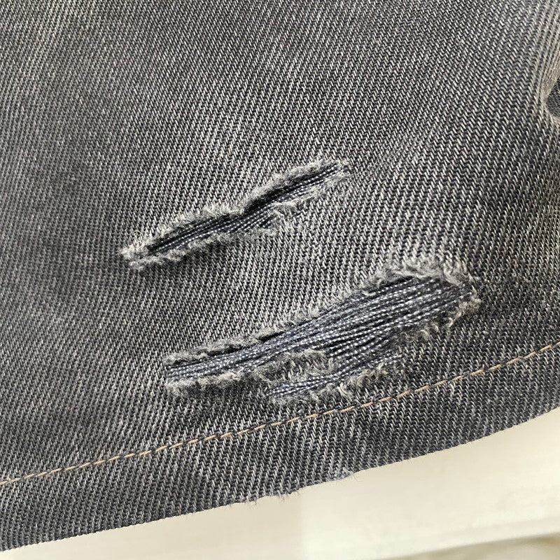 【ジャンク品】【メンズ】 Levi's リーバイス 501 BUTTONFLY STRAIGHT JEANS 501-0660 501 ボタンフライ ストレート ジーンズ ボトムス デニムパンツ ボタン裏刻印553 USA製 156-260316-ks-02-tei サイズ:W32 L34 カラー:ブラック 万代Net店