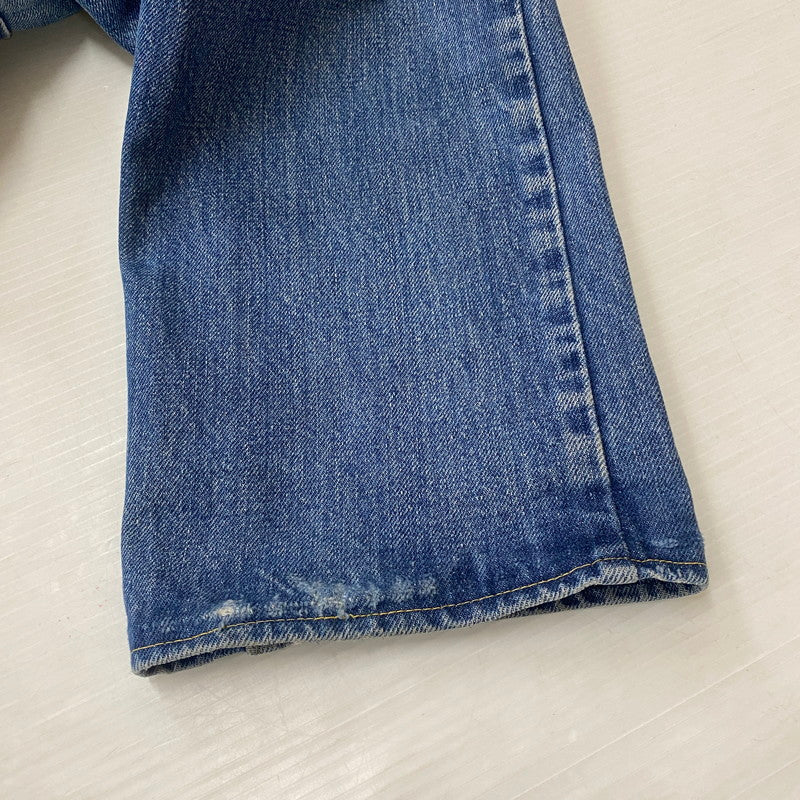 【ジャンク品】【メンズ】 Levi's リーバイス 80's 505 STRAIGHT DENIM PANTS VINTAGE 20505-0217 80年代 505 ストレート デニムパンツ ボトムス ジーンズ ヴィンテージ ボタン裏刻印542 156-260316-ks-10-tei サイズ:W31L36 カラー:インディゴ 万代Net店