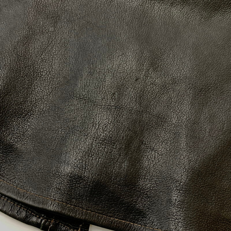 【中古品】【メンズ】 DEERSKIN LEATHER JACKET ディア スキン レザージャケット アウター 鹿革 145-260316-ko-20-fuzh サイズ:38 カラー:ブラック 万代Net店