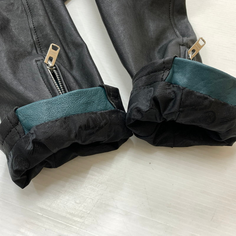 【中古品】【メンズ】 KADOYA カドヤ × KAMEN RIDER 仮面ライダー 別注 コラボ MASKED-R ONE JACKET マスクド アール ワン ジャケット ラムレザー 仮面ライダー1号 145-260316-ko-19-tei サイズ:M カラー:ブラック 万代Net店