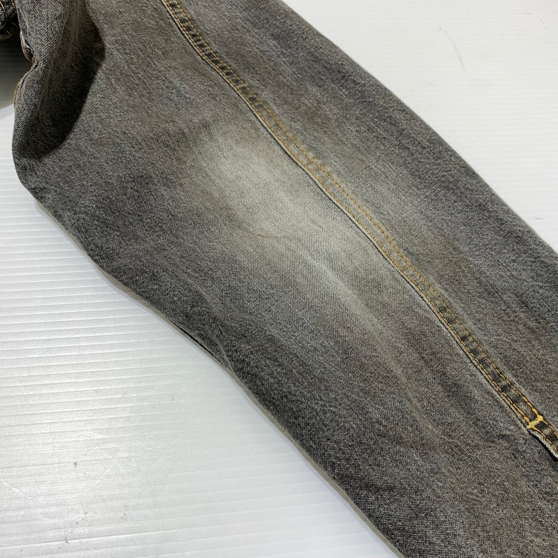 【現状渡し品】【メンズ】 MASTER PIESE マスターピース DENIM JACKET デニムジャケット アウター カバーオール ヴィンテージ加工 142-260330-ko-21-tei サイズ:L カラー:ブラック 万代Net店