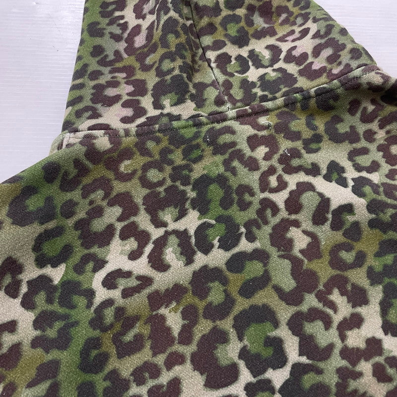【中古品】【メンズ】 PHINGERIN フィンガリン ZIP HOODIE LEOPARD PD-261-HCS-012 ジップ アップ フーディ 長袖 トップス パーカー 140-260318-yo-09-tei サイズ:L カラー:レオパード 万代Net店