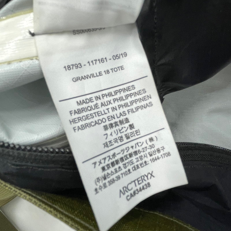 【中古品】【メンズ】 ARC'TERYX アークテリクス 18793 GRANVILLE 18 TOTE グランヴィル 18トート カバン バッグ 188-260809-nm-51-tei カラー:グリーン/カーキ系 万代Net店