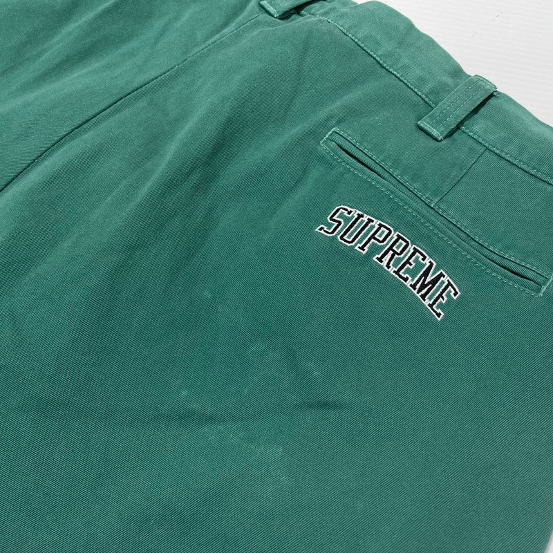 【中古品】【メンズ】 Supreme シュプリーム 24AW ARCLOGO CHINO PANT アーチロゴ チノパンツ ボトムス 149-260404-yo-01-tei サイズ:38 カラー:グリーン 万代Net店