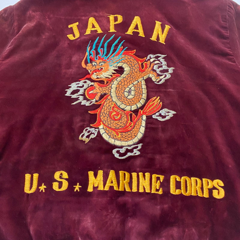 【ジャンク品】【メンズ】 USED 50's VELOUR STADIUM JACKET VINTAGE 50年代 ベロア スタジアム ジャケット アウター ヴィンテージ スーベニアジャケット 145-260418-ks-06-tei サイズ:表記サイズ無し カラー:ボルドー 万代Net店
