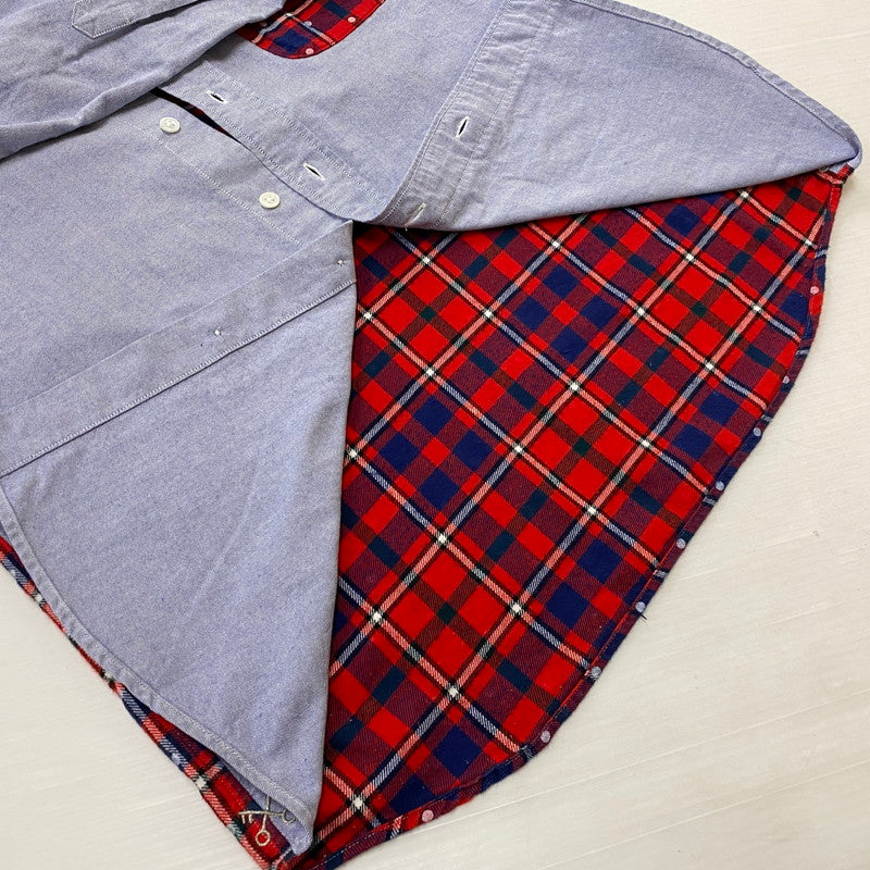 【中古品】【メンズ】 uniform experiment ユニフォームエクスペリメント OXFORD SHIRT MADE IN JAPAN UE-123069 オックスフォード シャツ トップス 日本製 142-261019-ss-08-teih サイズ:1 カラー:ブルー 万代Net店