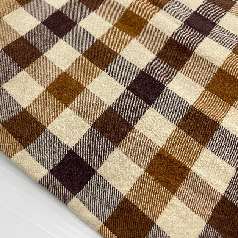 【現状渡し品】【メンズ】 TENDERLOIN テンダーロイン T-FLANNEL CHECK SHIRT フランネル チェック シャツ 長袖 トップス 142-260507-ks-24-tei サイズ:M カラー:ブラウン 万代Net店
