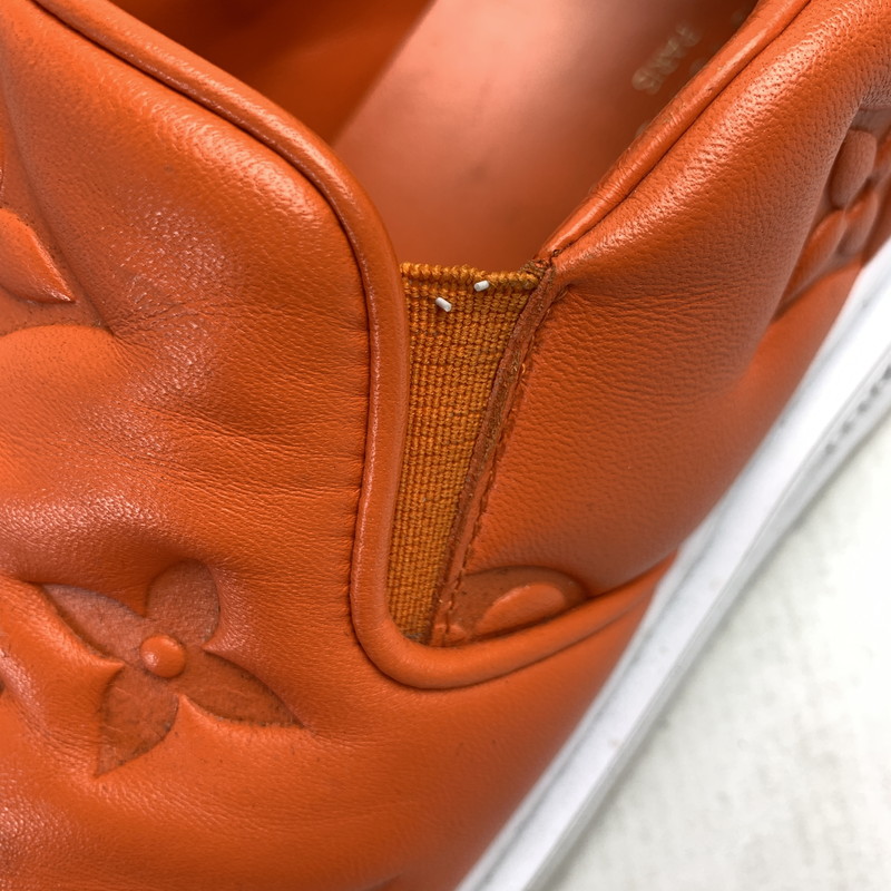 【中古品】【メンズ】 LOUIS VUITTON ルイヴィトン LD0242 ビバリーヒルズライン 22年 レザー スリッポン ORANGE SIZE:25.5cm ※本体のみ・使用感あり 179-260822-io-08-fuzh 万代Net店