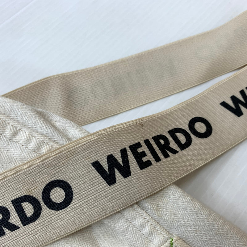 【現状渡し品】【メンズ】 WEIRDO ウィアード MANIA BIG PANTS WRD-15-AW-11 マニア ビッグパンツ ボトムス ワークパンツ サスペンダー 156-260423-ko-09-tei サイズ:M カラー:ホワイト 万代Net店