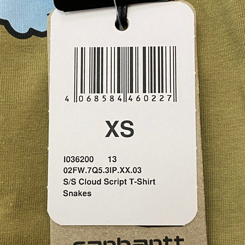 【中古品】【メンズ】 Carhartt WIP カーハート ワークインプログレス S/S CLOUD SCRIPT T-SHIRT IO036200 ショートスリーブ クラウド スクリプト Tシャツ 半袖 トップス 145-260501-ks-04-tei サイズ:XS カラー:Snakes 万代Net店