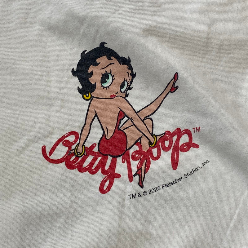 【中古品】【メンズ】 SAINT Mxxxxxx SAINT MICHAEL セントマイケル BETTY BOOP S/S TEE SM-HR1-0000-C40 ベティーブープ ショートスリーブ Tシャツ 半袖 トップス 142-260508-ks-12-tei サイズ:L カラー:ホワイト 万代Net店