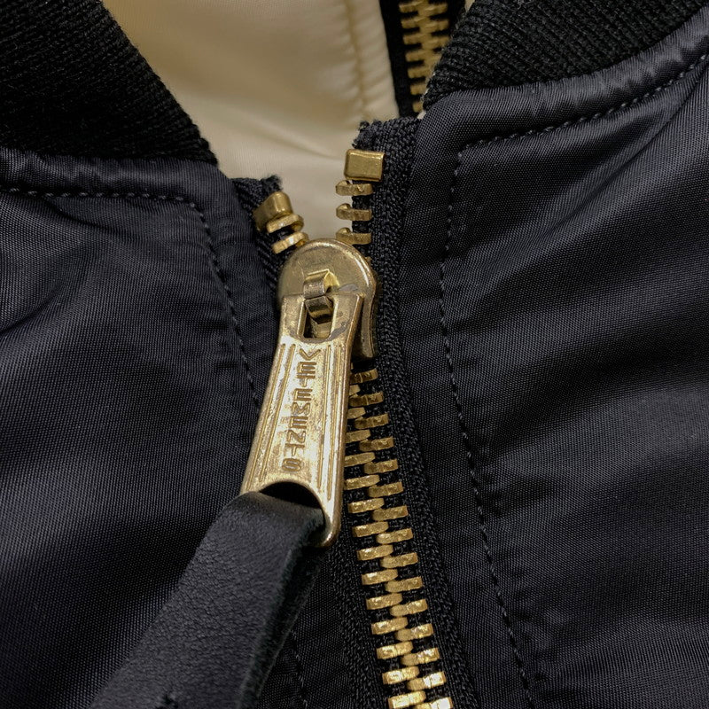 【中古品】【メンズ】 VETEMENTS ヴェトモン × ALPHAINDUSTRIES アルファ インダストリーズ 別注 コラボ 20AW REVERSIBLE DOUBLEZIP BLOUSON UAH21JA001 リバーシブル ダブルジップ ブルゾン アウター 141-260508-ks-25-tei サイズ:M カラー:ブラックアイボリー 万代Net店