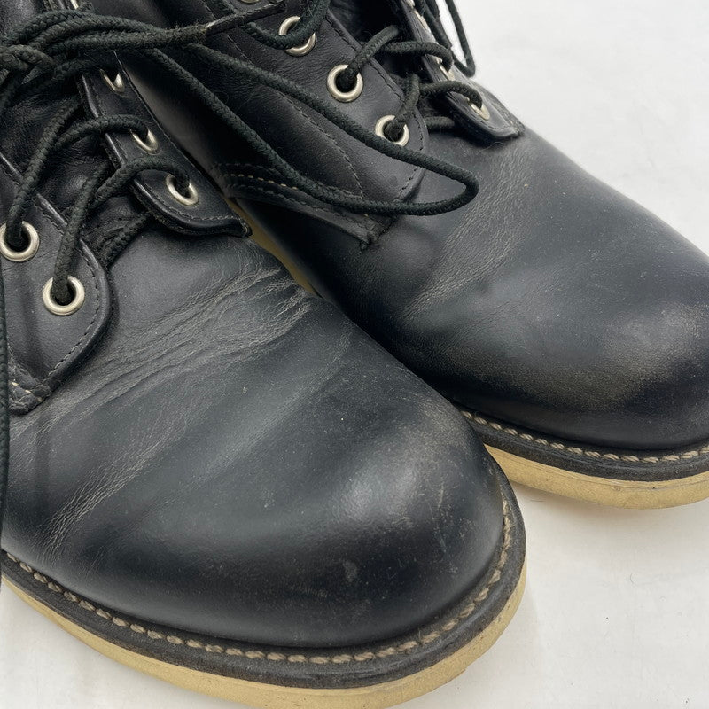 【中古品】【メンズ】 RED WING レッドウィング 6-INCH CLASSIC ROUND TOE BOOTS 8165 6インチ クラシック ラウンドトゥ ブーツ 靴 シューズ 164-260604-yo-06-tei サイズ:27cm カラー:ブラック 万代Net店