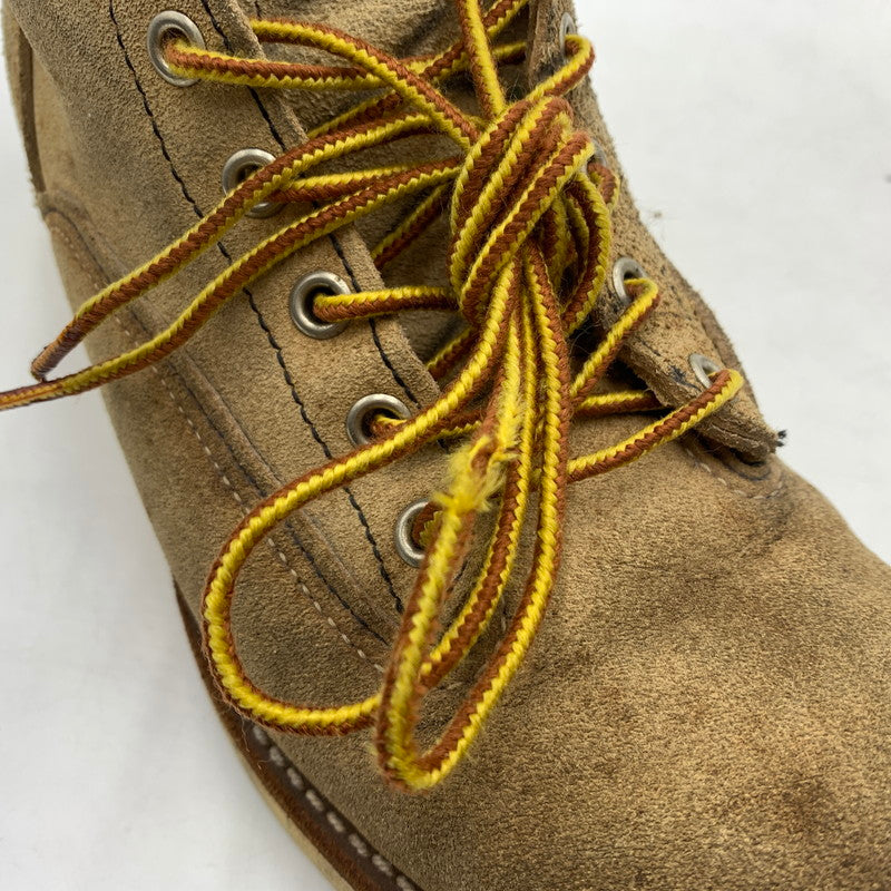 【現状渡し品】【メンズ】 RED WING レッドウィング 6INCH LINEMAN BOOTS 2908 6インチ ラインマン ブーツ 靴 ワークブーツ 164-260606-ko-03-tei サイズ:9D カラー:ベージュ 万代Net店