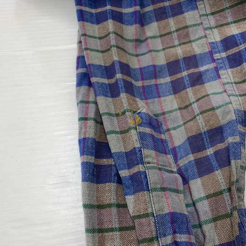 【現状渡し品】【メンズ】 SIMONIN FRERES シモン フレース FLANNEL SHIRT VINTAGE フランネル シャツ トップス ネルシャツ ヴィンテージ 145-260510-ko-05-tei サイズ:不明 カラー:ブルー 万代Net店