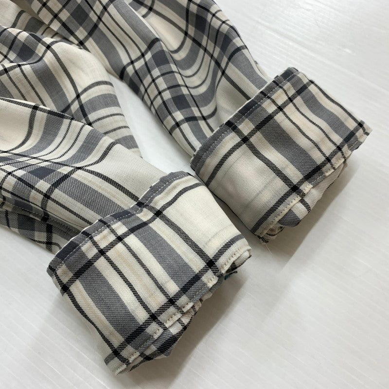 【中古品】【メンズ】 SOPHNET ソフネット SUMMER WOOL CHECK SHIRT SOPH-250019 サマーウール チェック シャツ トップス 長袖 142-260513-ko-20-fuzh サイズ:XL カラー:ホワイト 万代Net店