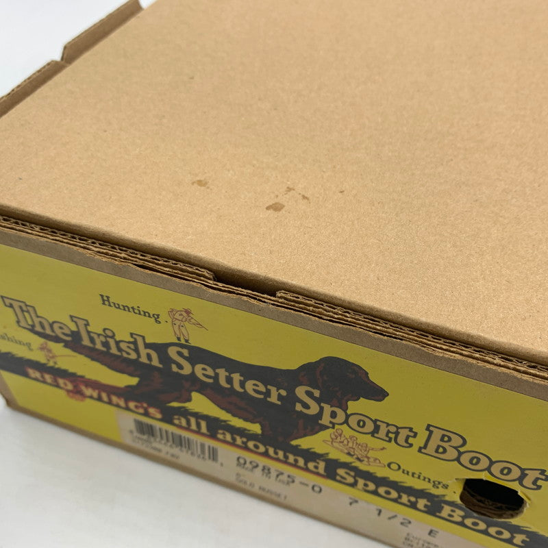 【現状渡し品】【メンズ】 RED WING レッドウィング IRISH SETTER 6 MOC GOLD RUSSET SEQUOIA 9875 アイリッシュ セッター モック ゴールド ラセット セコイア ワークブール 靴 164-260603-ko-02-tei サイズ:25.5cm カラー:ブラウン 万代Net店