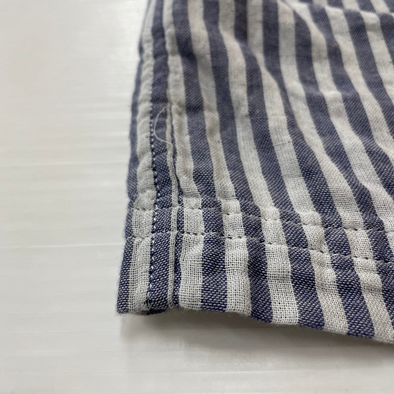【中古品】【メンズ】 WTAPS ダブルタップス STRIPE S/S SHIRT 121SPDT-SHM02 ストライプ ショートスリーブ 半袖 トップス 142-260618-sa-15-tei サイズ:S カラー:ブルー 万代Net店