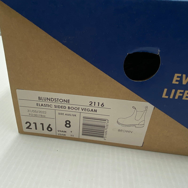 【中古美品】【メンズ】 BLUNDSTONE ブランドストーン 2116 サイドゴアブーツ 靴 164-260801-nm-05-tei サイズ:サイズ8 カラー:ブラウン 万代Net店