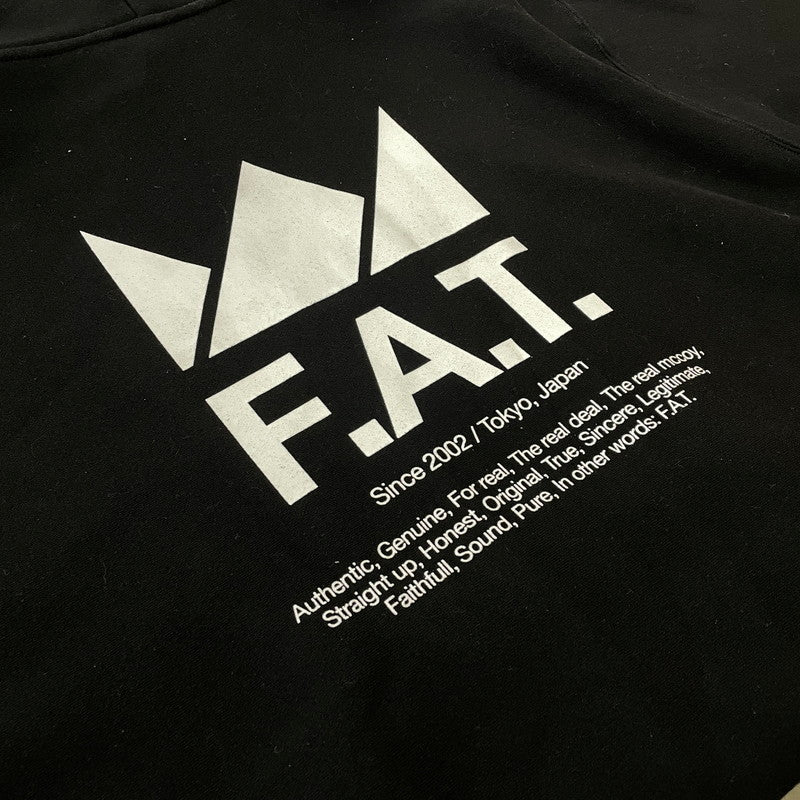 【中古品】【メンズ】 FAT エフエーティー MILL HOODIE F32320-SW04 ミル フーディー トップス プルオーバーパーカー 142-260711-ss-06-tei サイズ:FAT カラー:ブラック 万代Net店
