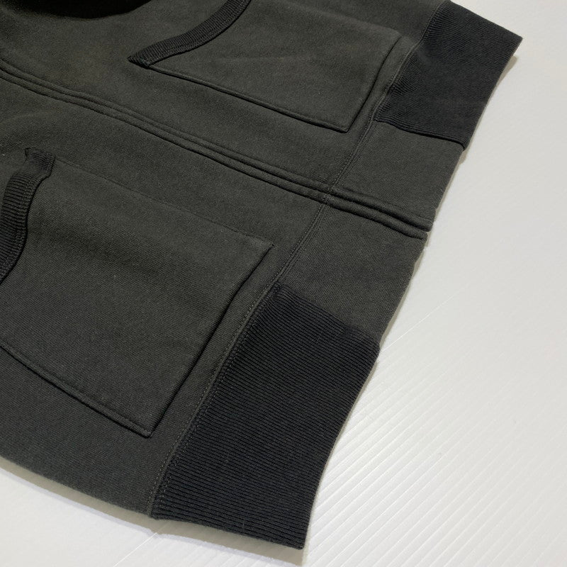 【中古品】【メンズ】 THE FLAT HEAD ザ フラット ヘッド FULL ZIP SWEATSHIRT フルジップ スウェット トップス トレーナー 雪柄 145-260608-ss-02-tei サイズ:L カラー:グレー系 万代Net店