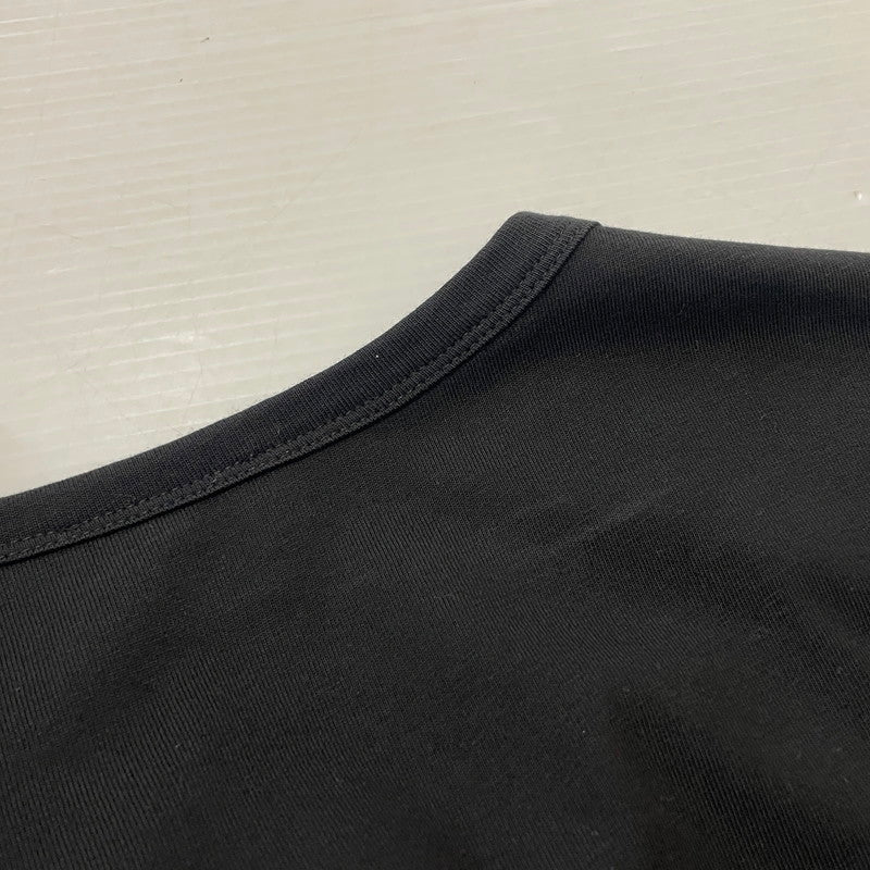 【中古品】【メンズ】 MONCLER モンクレール EMBLEM LOGO PRINT SS TEE F10918C73620 エンブレム ロゴ プリント ショートスリーブ Tシャツ 半袖 トップス 141-260606-yo-06-tei サイズ:L カラー:ブラック 万代Net店
