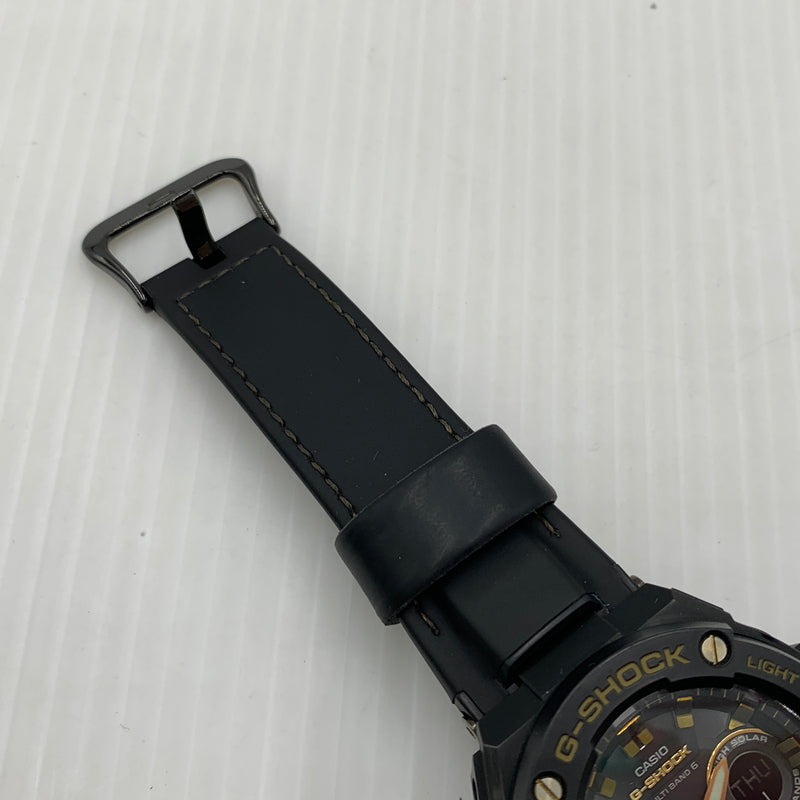 【中古品】【メンズ】 CASIO カシオ G-STEEL MID SIZE SERIES ANALOG-DIGITAL G-SHOCK GST-W300GL-1AJF Gスチール ミッドサイズシリーズ アナログデジタル ジーショック 腕時計 ソーラー 196-260814-yo-15-tei カラー:ブラック 万代Net店
