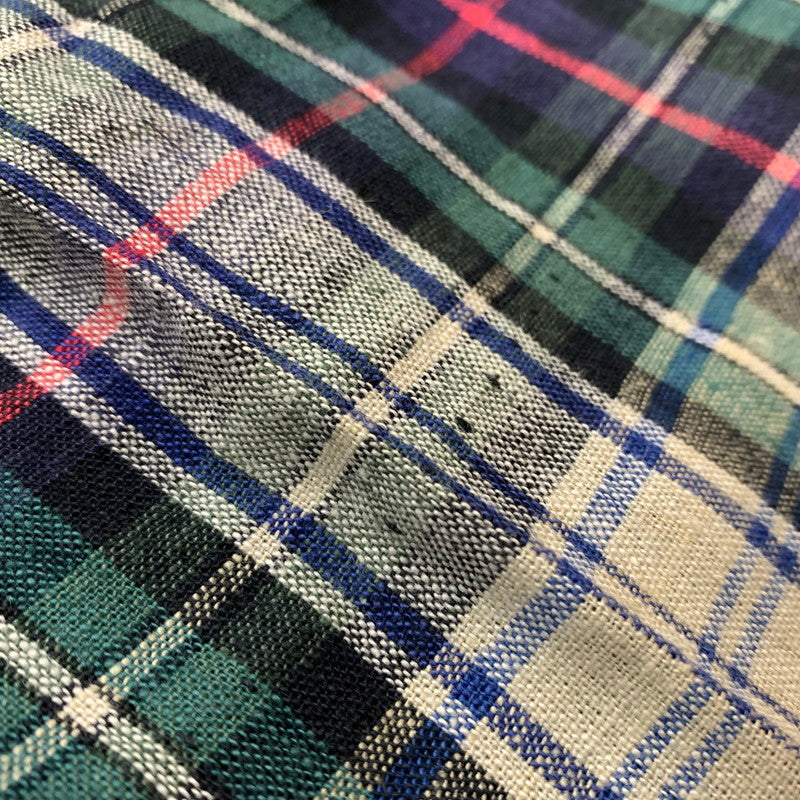 【中古品】【メンズ】 Polo Ralph Lauren ポロラルフローレン CHECK PANTS チェックパンツ ボトムス コットンリネンパンツ 156-260607-ko-13-tei サイズ:36 カラー:グリーン系 万代Net店